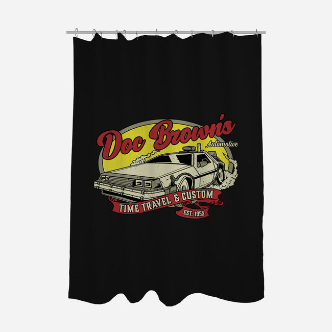 Doc's Automotive-None-Polyester-Shower Curtain-retrodivision