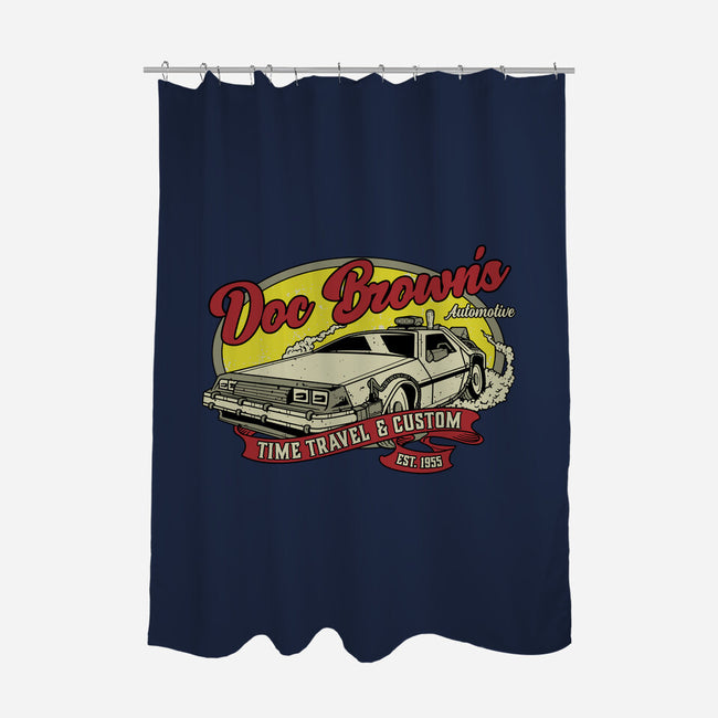 Doc's Automotive-None-Polyester-Shower Curtain-retrodivision