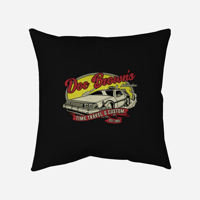 Doc's Automotive-None-Removable Cover-Throw Pillow-retrodivision