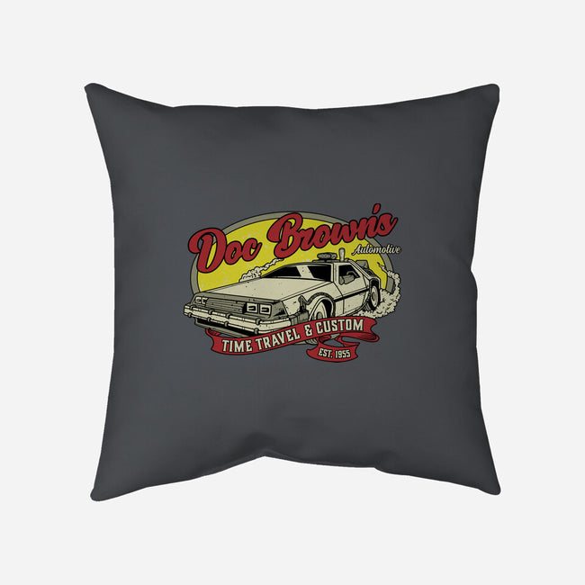 Doc's Automotive-None-Removable Cover-Throw Pillow-retrodivision