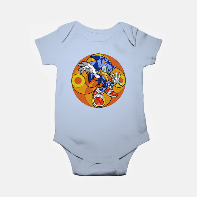 Geometric Runner-Baby-Basic-Onesie-nickzzarto