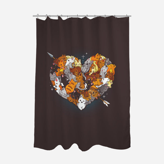 Valentine Kittens-None-Polyester-Shower Curtain-Vallina84