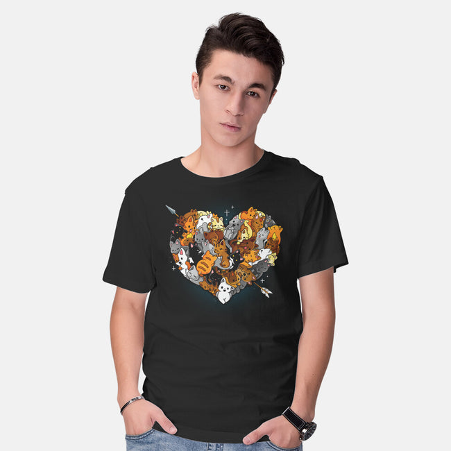 Valentine Kittens-Mens-Basic-Tee-Vallina84