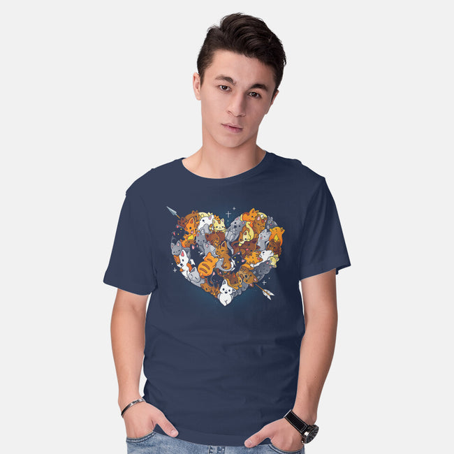 Valentine Kittens-Mens-Basic-Tee-Vallina84