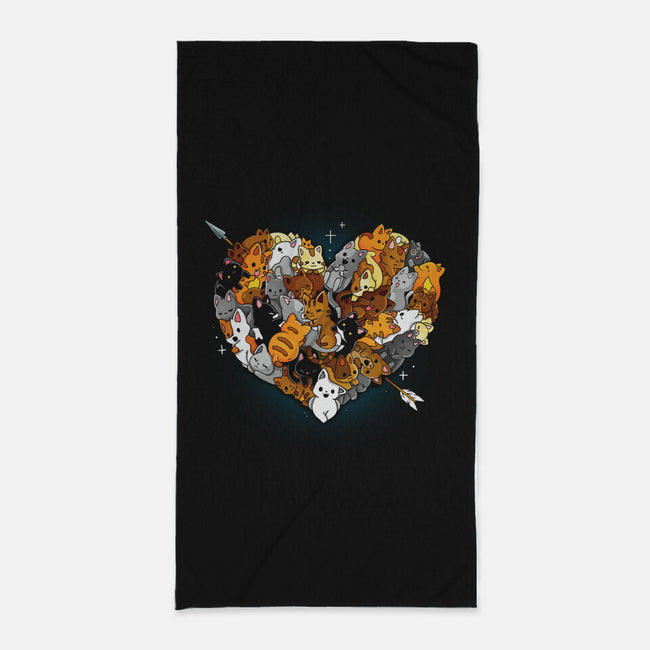 Valentine Kittens-None-Beach-Towel-Vallina84