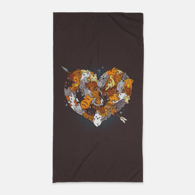 Valentine Kittens-None-Beach-Towel-Vallina84