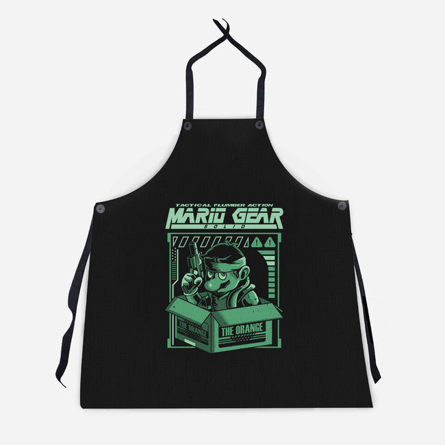 Solid Mario-Unisex-Kitchen-Apron-arace