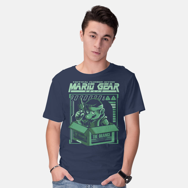 Solid Mario-Mens-Basic-Tee-arace