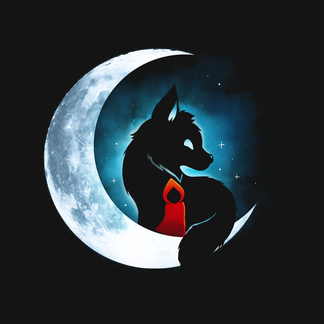 Red Wolf Moon-Unisex-Basic-Tee-Vallina84