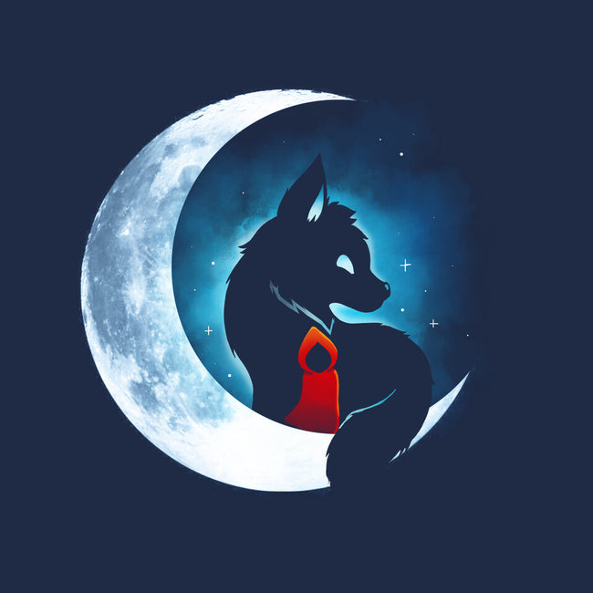 Red Wolf Moon-None-Stretched-Canvas-Vallina84