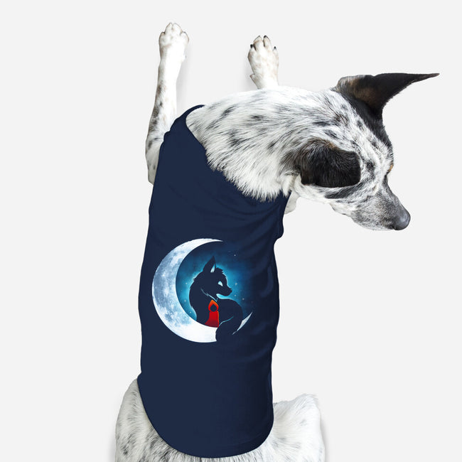 Red Wolf Moon-Dog-Basic-Pet Tank-Vallina84