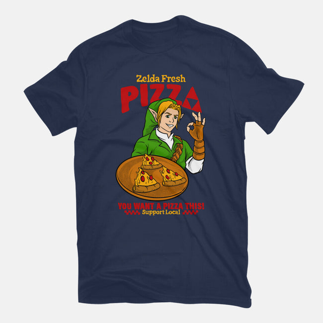 Fresh Pizza-Unisex-Basic-Tee-spoilerinc