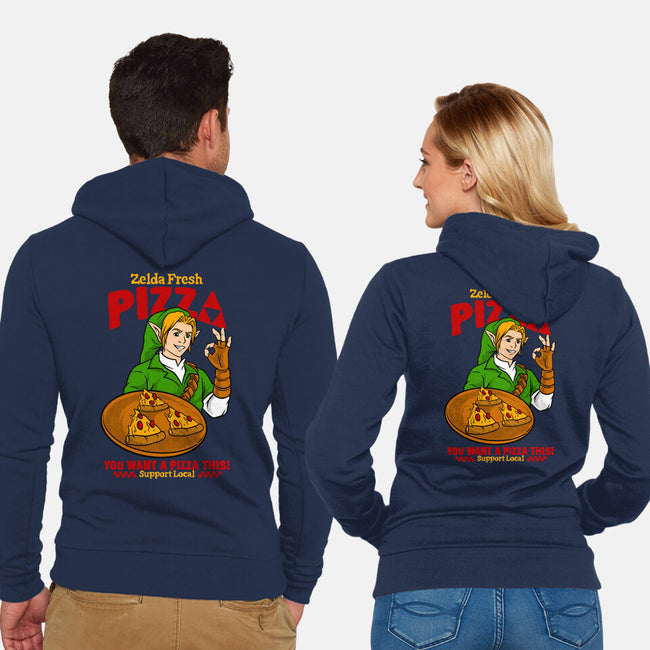 Fresh Pizza-Unisex-Zip-Up-Sweatshirt-spoilerinc