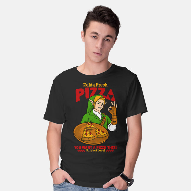 Fresh Pizza-Mens-Basic-Tee-spoilerinc