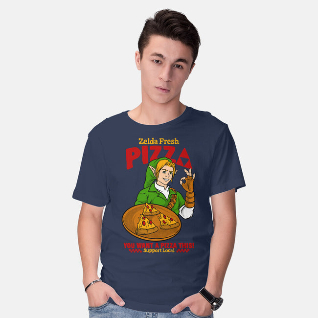 Fresh Pizza-Mens-Basic-Tee-spoilerinc