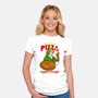 Fresh Pizza-Womens-Fitted-Tee-spoilerinc