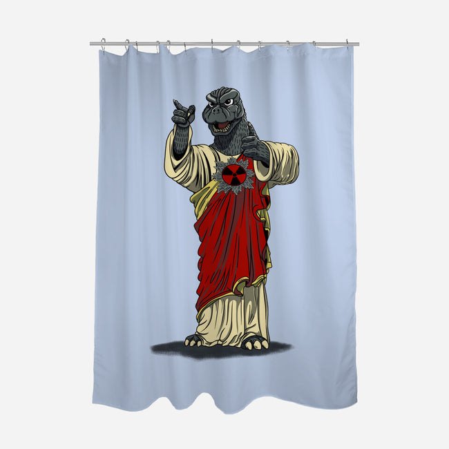 Son Of Godzilla-None-Polyester-Shower Curtain-SeamusAran