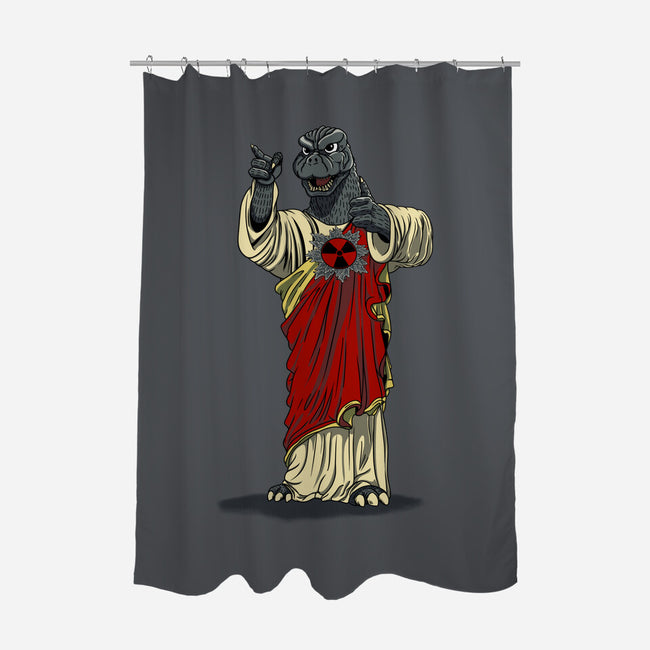 Son Of Godzilla-None-Polyester-Shower Curtain-SeamusAran