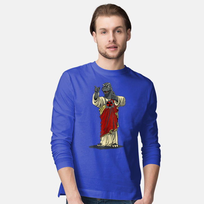 Son Of Godzilla-Mens-Long Sleeved-Tee-SeamusAran