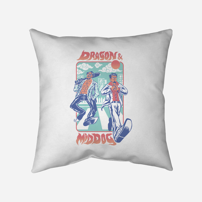 Dragon And Mad Dog-None-Removable Cover-Throw Pillow-Henrique Torres