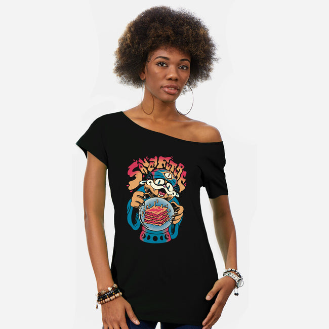 Saucy Future-Womens-Off Shoulder-Tee-Henrique Torres