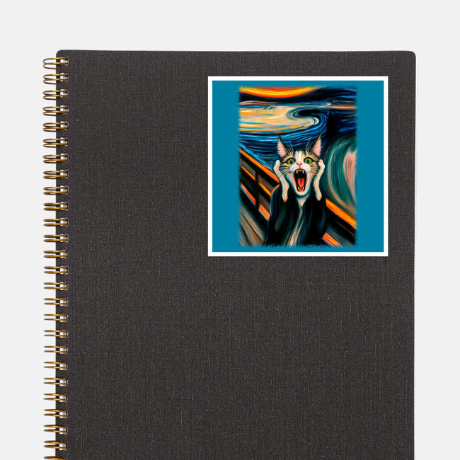 The Scream Of The Cat-None-Glossy-Sticker-ALMIKO