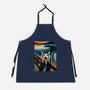 The Scream Of The Cat-Unisex-Kitchen-Apron-ALMIKO