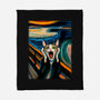 The Scream Of The Cat-None-Fleece-Blanket-ALMIKO