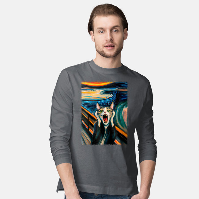 The Scream Of The Cat-Mens-Long Sleeved-Tee-ALMIKO