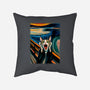 The Scream Of The Cat-None-Removable Cover-Throw Pillow-ALMIKO