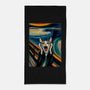 The Scream Of The Cat-None-Beach-Towel-ALMIKO