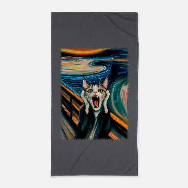 The Scream Of The Cat-None-Beach-Towel-ALMIKO