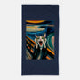 The Scream Of The Cat-None-Beach-Towel-ALMIKO