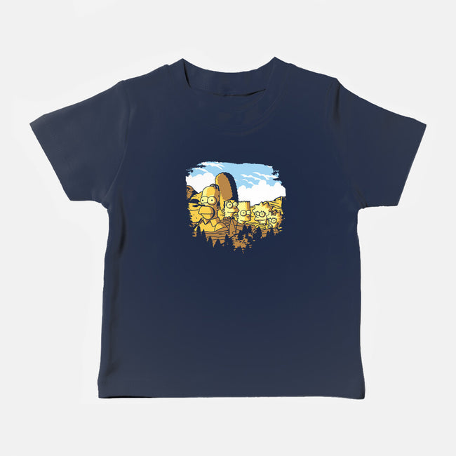 Mount Simpsons-Baby-Basic-Tee-dalethesk8er