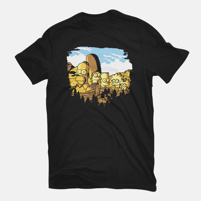 Mount Simpsons-Womens-Fitted-Tee-dalethesk8er