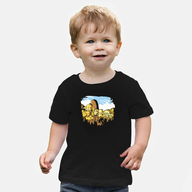 Mount Simpsons-Baby-Basic-Tee-dalethesk8er