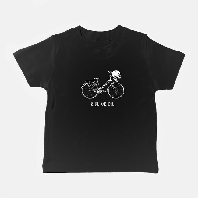 Bike Skeleton-Baby-Basic-Tee-tobefonseca