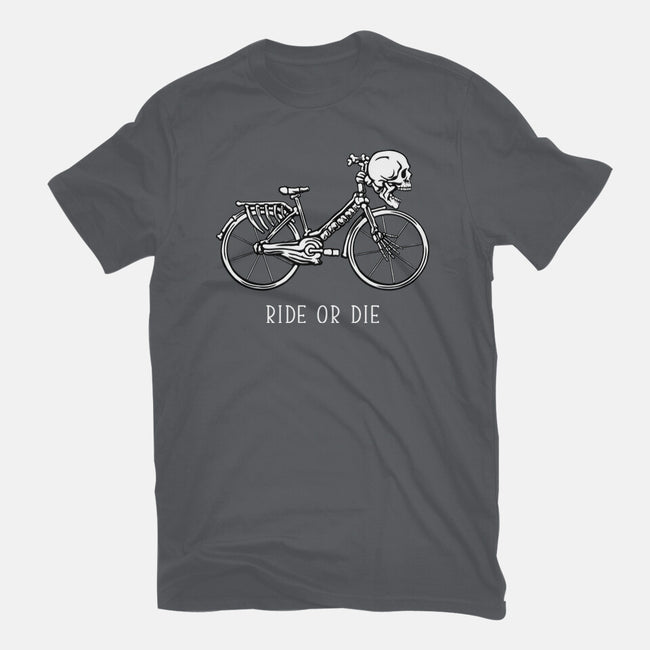 Bike Skeleton-Womens-Fitted-Tee-tobefonseca