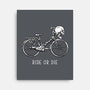 Bike Skeleton-None-Stretched-Canvas-tobefonseca