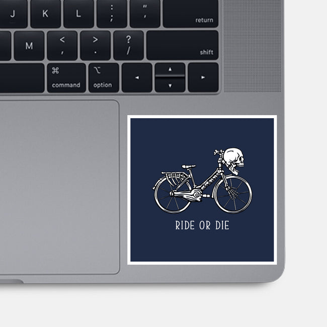 Bike Skeleton-None-Glossy-Sticker-tobefonseca