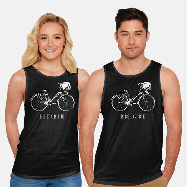 Bike Skeleton-Unisex-Basic-Tank-tobefonseca