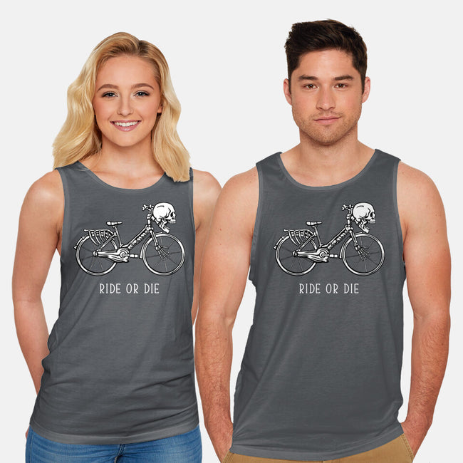 Bike Skeleton-Unisex-Basic-Tank-tobefonseca