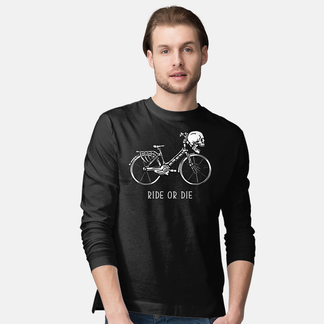 Bike Skeleton-Mens-Long Sleeved-Tee-tobefonseca