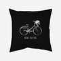 Bike Skeleton-None-Removable Cover-Throw Pillow-tobefonseca