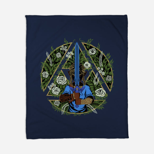 A Warrior In The Forest-None-Fleece-Blanket-rmatix