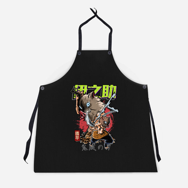 The Inosuke Blades-Unisex-Kitchen-Apron-Diego Oliver