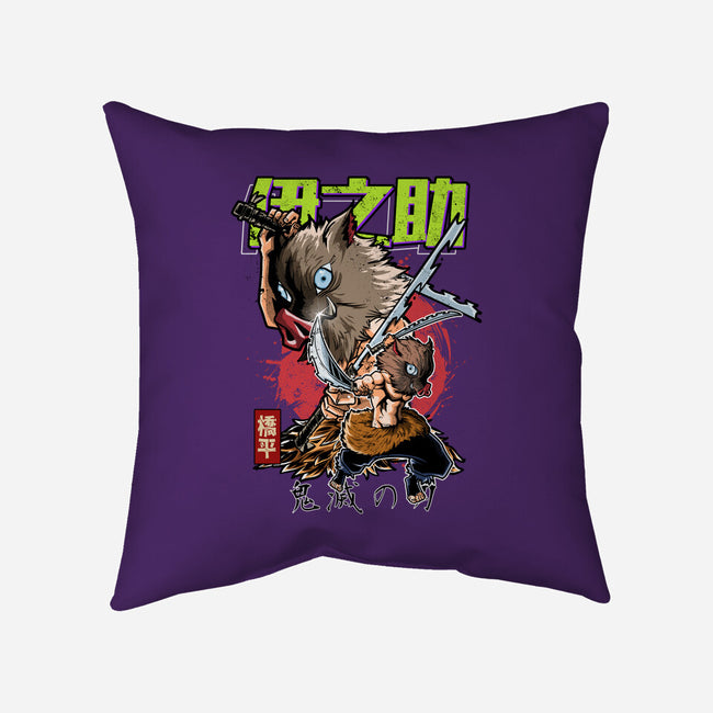 The Inosuke Blades-None-Removable Cover-Throw Pillow-Diego Oliver