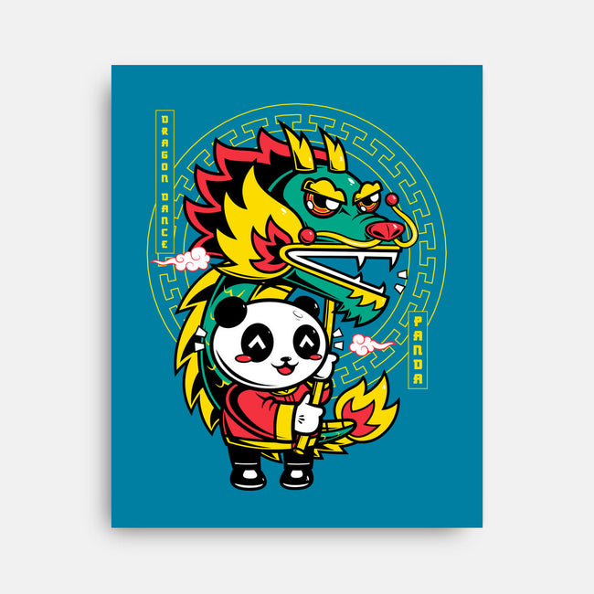 Dragon Dance Panda-None-Stretched-Canvas-krisren28