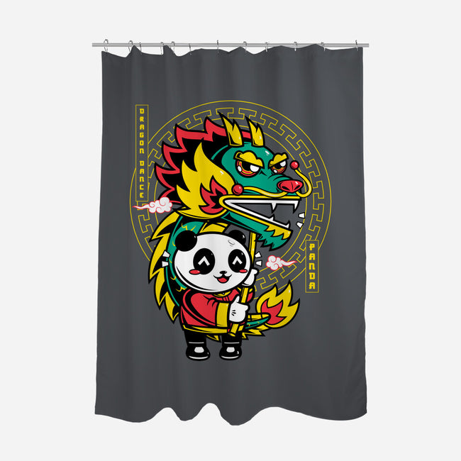 Dragon Dance Panda-None-Polyester-Shower Curtain-krisren28