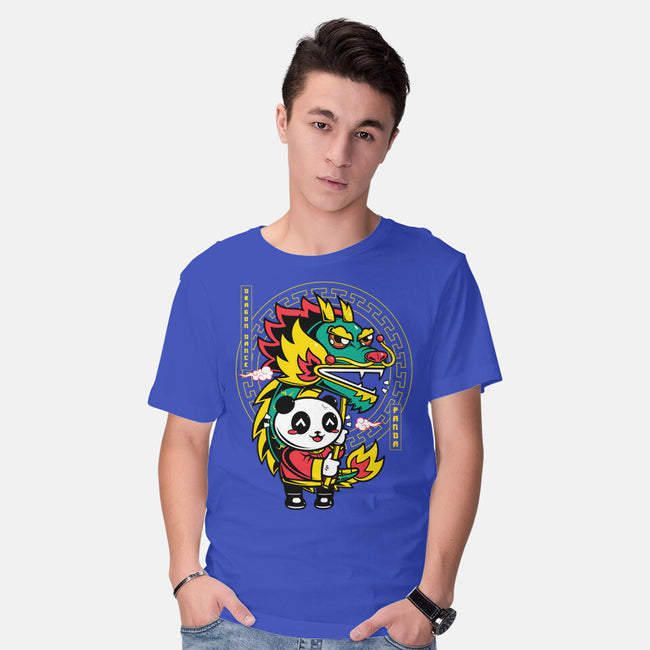 Dragon Dance Panda-Mens-Basic-Tee-krisren28